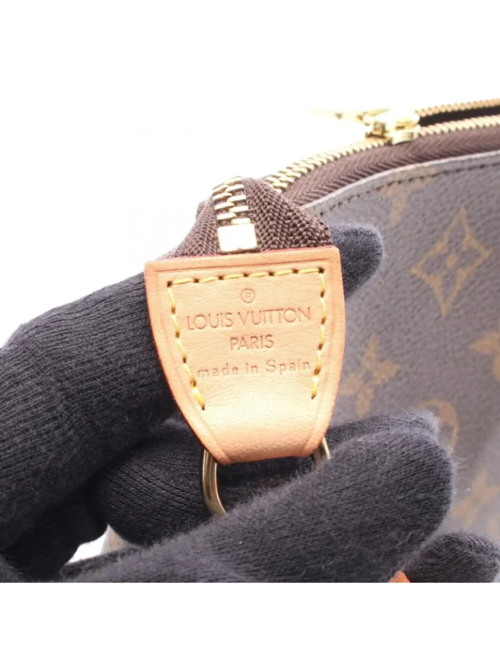 ★SOLD★ Louis Vuitton Handbag Pochette Canvas Leather - Picture 4 of 6